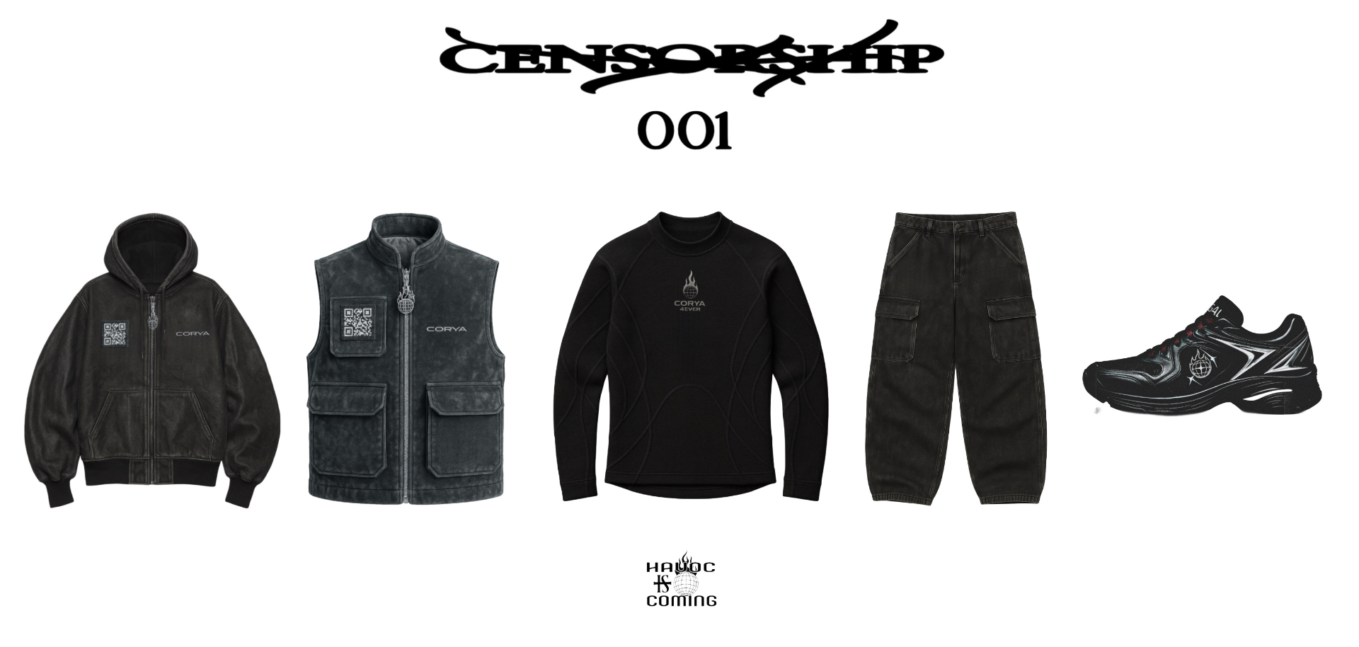 CENSORSHIP 001 — full lineup, studio documentation