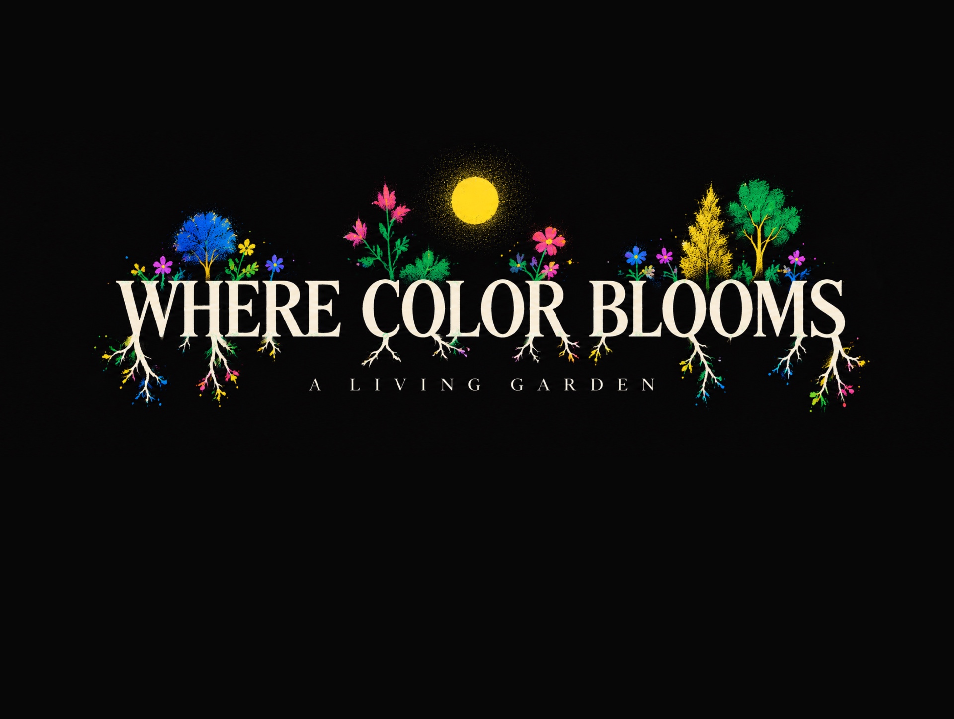 WHERE COLOR BLOOMS collection plate